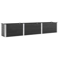vidaXL Arriate de jardín WPC gris  Dimensiones 200 x 50 x 54 cm,  200 x 50 x 91 cm,  200 x 100 x 54 cm y mas - details 5