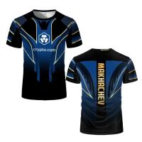 Camiseta De Competencia De Verano Para Hombres Y Mujeres Estampado 3D Cuello Redondo Deporte Al Aire Libre Manga Corta Transpirable - details 4