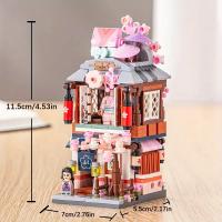 Bloques De Construcción Miniatura Estilo Callejero Japonés DIY Juguetes De Modelado Decoración De Hogar Regalos Para Navidad Y Acción De Gracias - details 7