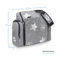 Trona De Viaje Portátil - Booster Bag Stars MS - Asiento De Bebés Convertible En Mochila 2 En 1, Perfecto para llevártelo a restaurantes o de viaje - details 4