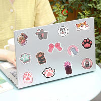 Pegatinas De Gato Rosa Kawaii 61PCS Para Botella De Agua Portátil Patineta Scrapbook Equipaje Juguete Para Niñas - details 4
