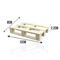 Mini Palets Europeos Decorativos MINOKUA - Plástico 12x8x2,2cm - Hogar, Mesas, Cuencos, Posavasos - details 1
