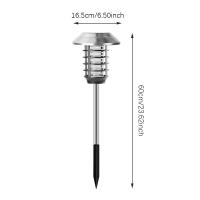 Lámpara Solar Exterior Con 8 LEDs Y Asesoria De Seguridad 3 En 1 Para Jardín Patio Escenario De Paisaje Luz De Mosquitos Resistente Al Agua - details 1