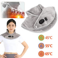 Calentador eléctrico de cuello y hombros, almohadilla masajeadora de tres engranajes, compresa caliente, calentador de Chal Cervical, USB para hombro, cuello, espalda, Brace relajante - details 0