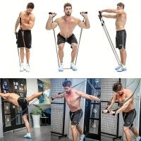 Set De 11 Pzas De Bandas De Resistencia TPE Con Anclaje De Puerta Manijas Y Correa Para Entrenamiento Elasticidad Adecuado Para Piernas Cintura Y Muslos - details 8
