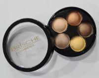 Brische Cosmetics sombra en polvo , formato con 5 colores, tonos mates y con brillo, 8 gr. - details 0