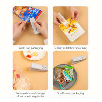 Selladora De Bolsas Mini 2 En 1 Recargable Con Cuchillo Cortador Selladora Portátil Para Almacenamiento De Alimentos Y Plásticos Eco-amigable - details 5