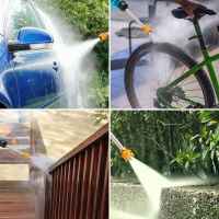 300W Lavadora de alta presión inalámbrica, pistola de agua pulverizada, boquilla de agua a presión para lavado de coches eléctrica, máquina de limpieza para batería Makit de 18V - details 5