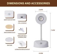Foco de pared con control remoto, luz de pared con batería de 120000 mAh, luz de imagen con sensor de movimiento, rotación de 360 ​​° regulable, luz LED para póster para marco de pared, exhibición de lienzo - details 0