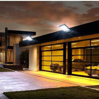 Lámpara De Calle LED Solar Con Sensor De Movimiento Y 3 Modos Impermeable Para Jardín Iluminación De Seguridad Exterior COB 108/117 - details 0