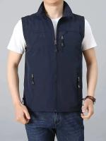 Chaleco De Pesca Casual Rápido Secado Multifuncional De Diseño Delgado Con Bolsillos Para Montañismo Trabajo Ropa Exterior - details 0