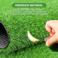 Alfombra De Hierba Artificial Para Exterior Falsa Hierba Sintética Gruesa Para Perros Jardín Escenario De Escalera Alfombrilla De Astroturf Para Paisaje - details 43