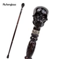 Bastón De Madera Creativo Con Diseño De Calavera De Diablos Negro Para Moda Y Cosplay Decorativo 93cm Con Punta De Goma Para Senderismo - details 3