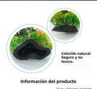 Plantas Artificiales Para Acuario Decoración De Agua Plástico Ornamento De 14cm 12 Especies Para Tanque De Peces Y Accesorios De Jardín - details 1