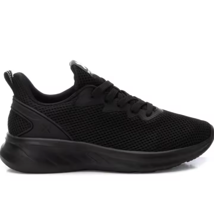 XTI - Zapatilla Deportiva para Mujer - Negro Total - Vegana y Transpirable - 1