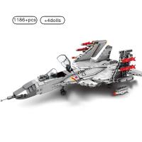Modelo De Avión De Combate J-15 Portaviones Chino 1186 Piezas Para Niños Juguetes Educativos De Construcción Para Niños Mayores De 6 Años - details 7