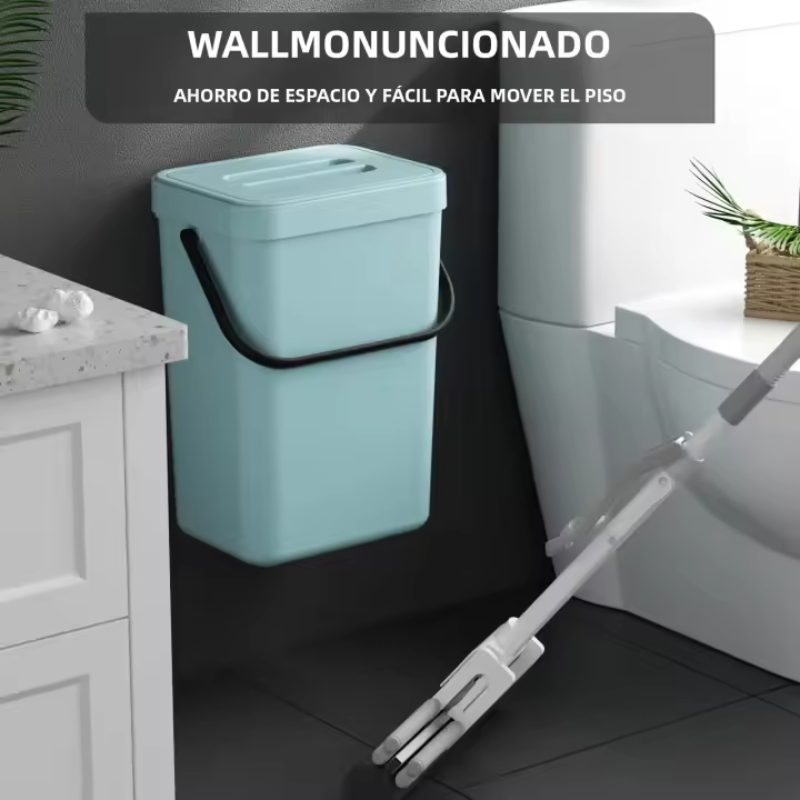 Bandeja De Basura Para Cocina Pequeña Con Tapa Y Odor-Free Contenedor Ecológico Para Residuos De Alimentos Soporte Para Pared - 1