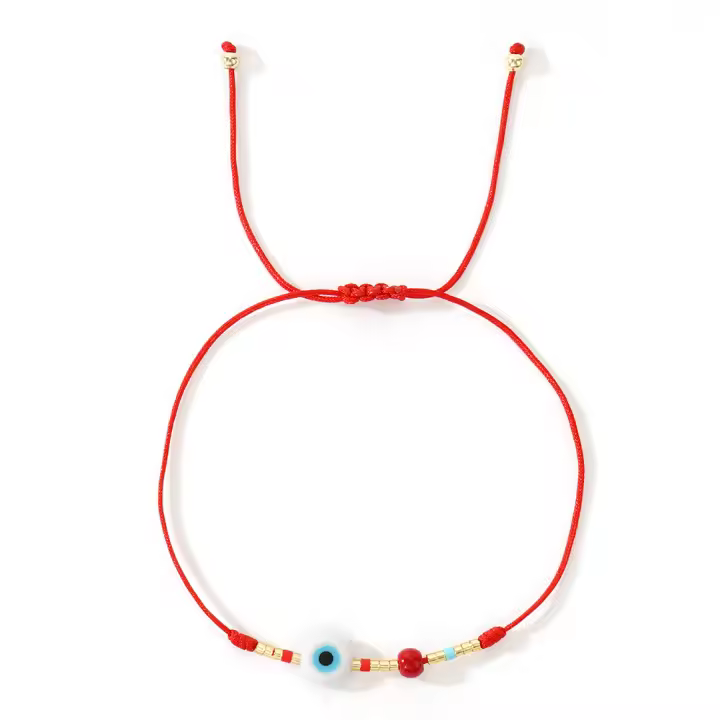 Pulsera De Cobre Con Cuentas De Agua Caída Y Ojos De Concha Joyería De Moda Semi-preciosa Set De Cinco Piezas Para Hombres Y Mujeres - 1
