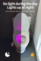 Lámpara De Noche LED RGB Para Inodoro Con Proyector De Estrellas Y Sensor De Movimiento Luz De Baño Impermeable WC Backlight - details 2