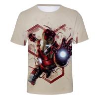 Camiseta Disney Iron Man 3D Cartoon Anime Streetwear Casual Oversized Para Hombres Mujeres Niños Chicos Y Niñas - details 15