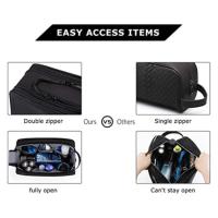 Bolso De Viaje Impermeable Para Maquillaje Grande Capacidad Separación Seco-Húmedo Ligero Para Mujeres Bolsa De Cosméticos - details 5