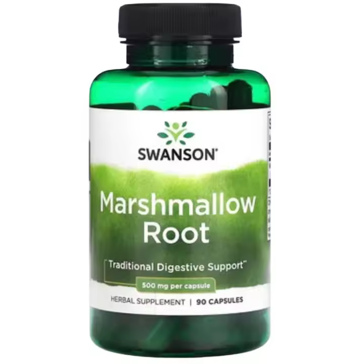 Raíz de malvavisco, 500 mg, 90 cápsulas de Swanson - 1