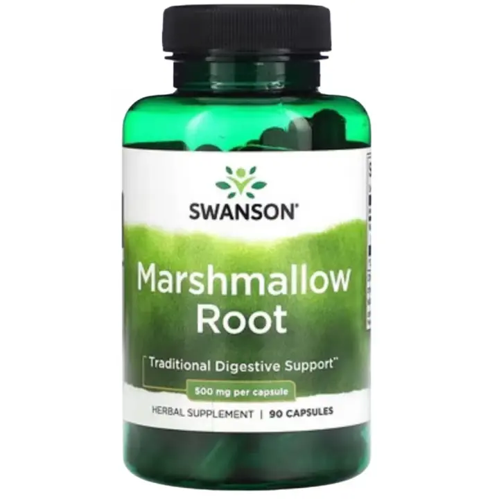 Raíz de malvavisco, 500 mg, 90 cápsulas de Swanson - 1