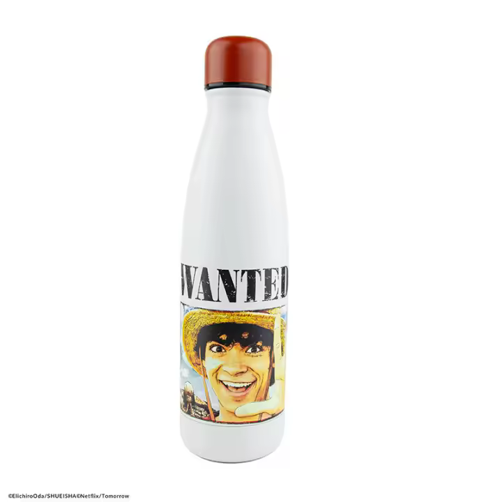 Botella Metálica Cartel Se busca Luffy (Live Action) 500 ml - 1