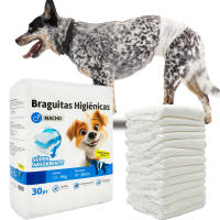 30Pcs BPS Braguita Higiénica Pañal Sanitarios Macho para Perro Mascotas Fisiológicas Bragas Higiénicas 3 Tamaños a Elegir - details 5