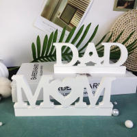 Molde De Silicona Para Vela 3D 'Dear Dad Mom' Hecho a Mano Decoración Del Hogar Regalo De Amor DIY Molde De Resina Y Plástico - details 3