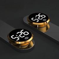 Reloj Digital LED Mini Para Coche Tipo Toque Adorno Automotriz Stick-On Interno Pantalla Táctil Para Vehículos - details 10