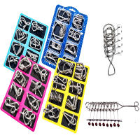 Juguete Inteligente Clásico IQ Metal Teaser Puzzle Baffling Para Niños Y Adultos Juego De Desenredo De Rompecabezas Desbloqueable - details 0