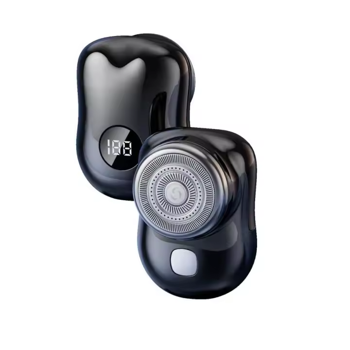 FGNS Mini Afeitadora Eléctrica Portátil, Maquinilla de afeitadora eléctrica para Hombres portátil mini, Afeitadora de Bolsillo Portátil, USB afeitadora recargable, sin Dolor afeitadora en seco y húmedo - 1