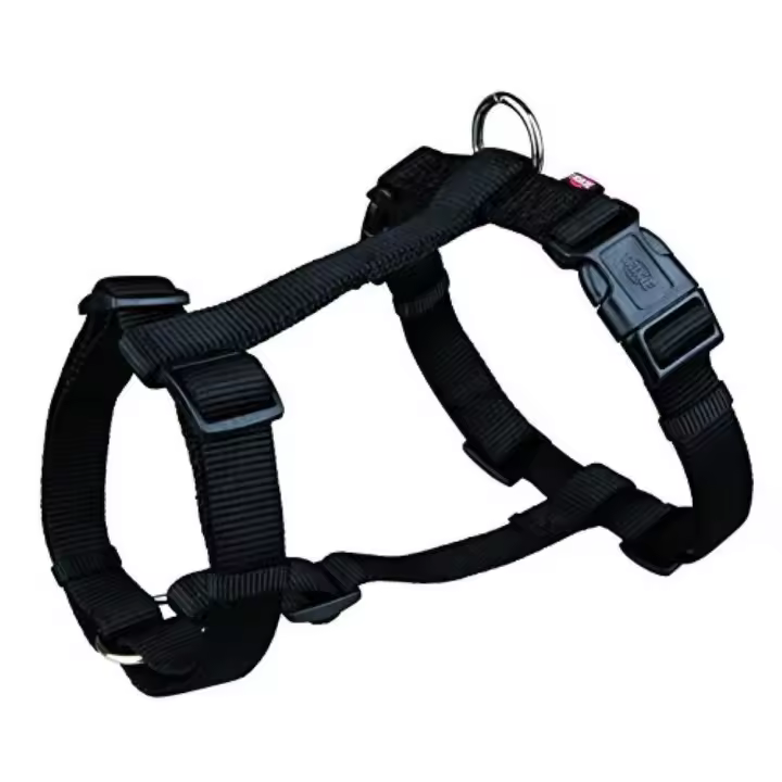 TRIXIE Premium H-harness, S–M: 42–60 cm/15 mm, black - 1