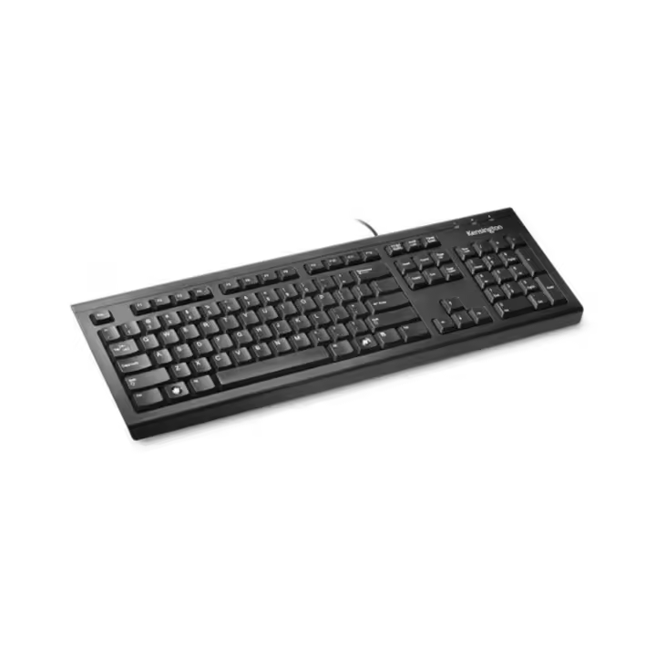 TECLADO CON CABLE 150 CM. VALUKEYBOARD COLOR NEGRO KENSINGTON 1500109ES - 1