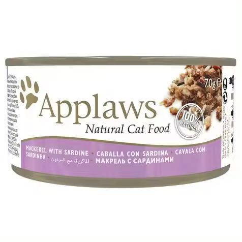 Applaws Lata Gatos Adultos Caballa y Sardina 1 unidad - 70 gr - 1