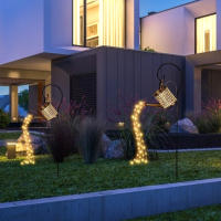 Cubeta De Riego Solar Con Luz Cascada Impermeable Decoración De Jardín Exterior Con Luces LED Cadena De Luz Solar Para Jardín - details 8