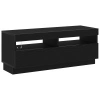 Mueble de TV vidaXL con luces LED Negro y Roble 100x35x40 cm de Madera - details 1