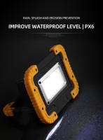 Lámpara De Trabajo Solar Portátil Super Brillante 4 COB 3000LM Flashlight Con Panel Solar Para Camping Al Aire Libre Emergencias Faro De Inundación - details 6