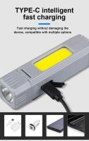 Luz De Cabeza Super Brillante COB Con Clip Para Gorra 800mAh Recargable Para Camping Senderismo Pesca Al Aire Libre Portátil - details 9