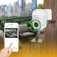 Cámara De Seguridad PTZ 4K PoE Con Visión Nocturna En Color Y Audio Bidireccional 3MP/5MP/8MP Para Calle Exterior Compatible Con NVR - details 1