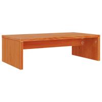 vidaXL Soporte de monitor madera maciza pino marrón cera 50x27x15 cm - details 5