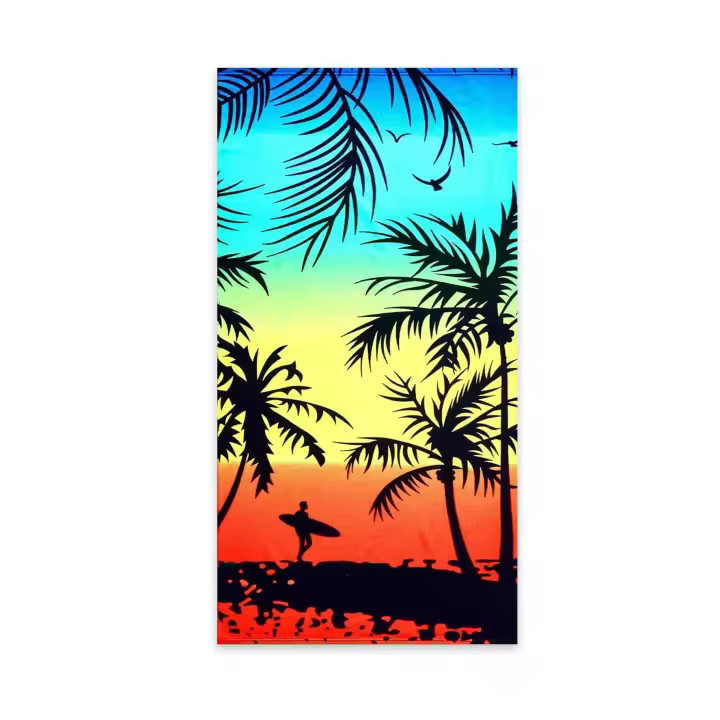 Toalla de playa de microfibra extra grande: toalla de playa de secado rápido, ligera y delgada, adecuada para viajes, tamaño grande, 60 x 28 pulgadas, toalla de piscina compacta, elementos esenciales de playa (coco) - 1