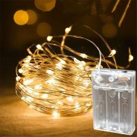 Luces De Cadena LED Con Cable De Cobre 10M 2M 5M Para Adornos Navideños Bodas Y Fiestas Decoración De Árbol De Navidad Guirnalda De Luces Fairy - details 3