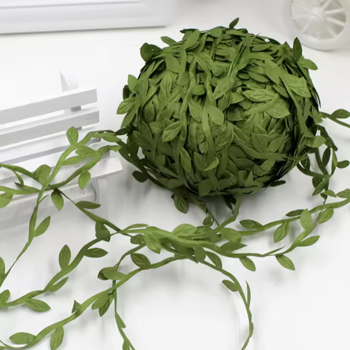 Rollo De Hojas De Sauce De Simulación De 20 Metros Para Decoración De Hogar Y DIY Accesorios Florales Decorativos De Tela PE Para Exposiciones Y Bodas - 1