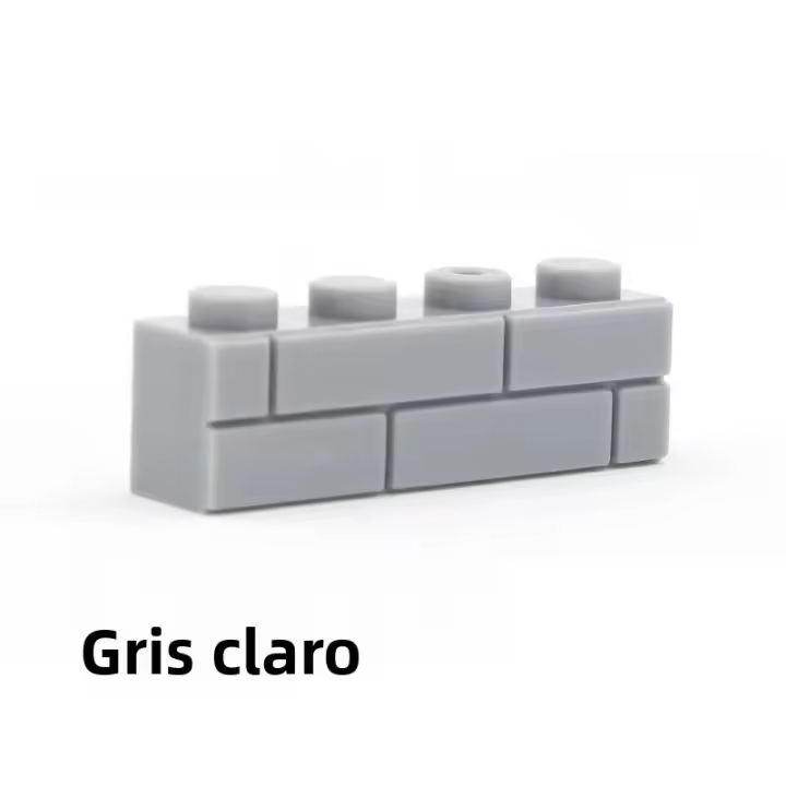 200pcs Bloques De Construcción DIY Figuras De Pared Gruesa Bloques Creativos Educativos Compatible Con Marcas Juguetes Para Niños Tamaño 1x4 Puntos - 1