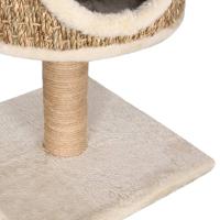 vidaXL Árbol para gatos con casa y poste rascador 52 cm hierba marina - details 5