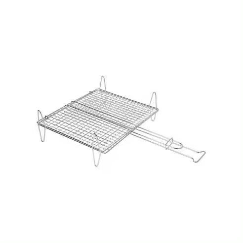SAUVIC Parrilla Doble para Pescado 40x45cm Zinc Cromo - SAUVIC - 73897  Cocina / Barbacoas Parrilas - 1