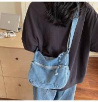 Bolso De Hombro Casual De Denim Lavado Resistente Al Desgaste Con Múltiples Bolsillos Y Gran Capacidad Para Mujer - details 23