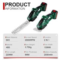 Noreter 21V Trimmer Eléctrico 2 En 1 20000rpm Cortacésped Para Jardín Herramienta De Podar Arbustos Y Grama - details 6